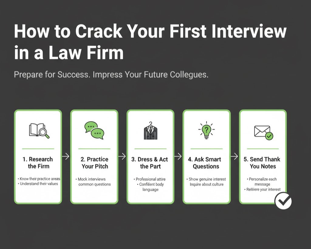 How to Crack Your First Interview in a Law Firm