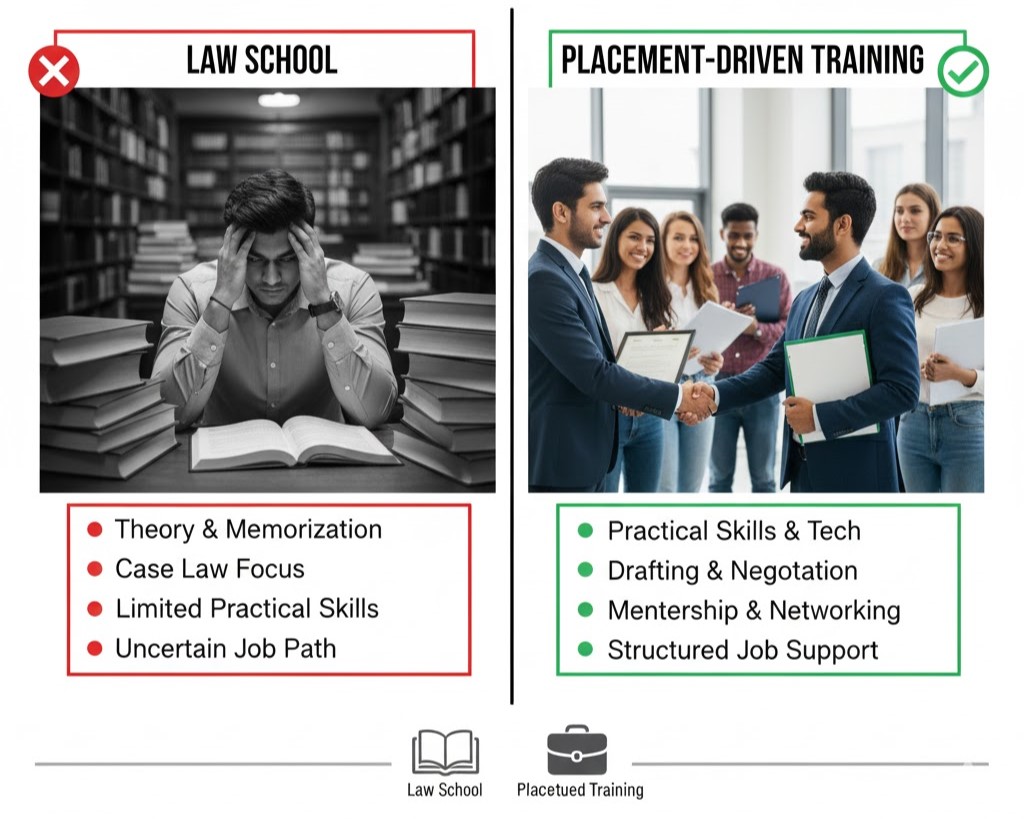 Law School vs Placement-Driven Training: What to Choose?