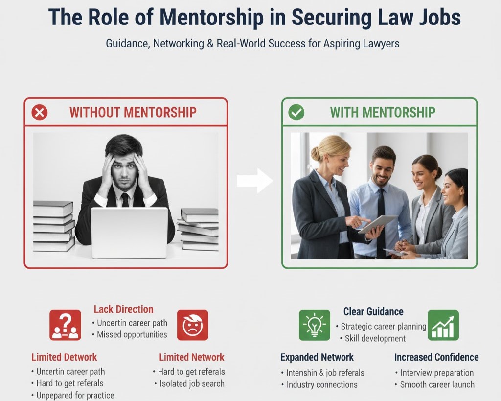 The Role of Mentorship in Securing Law Jobs