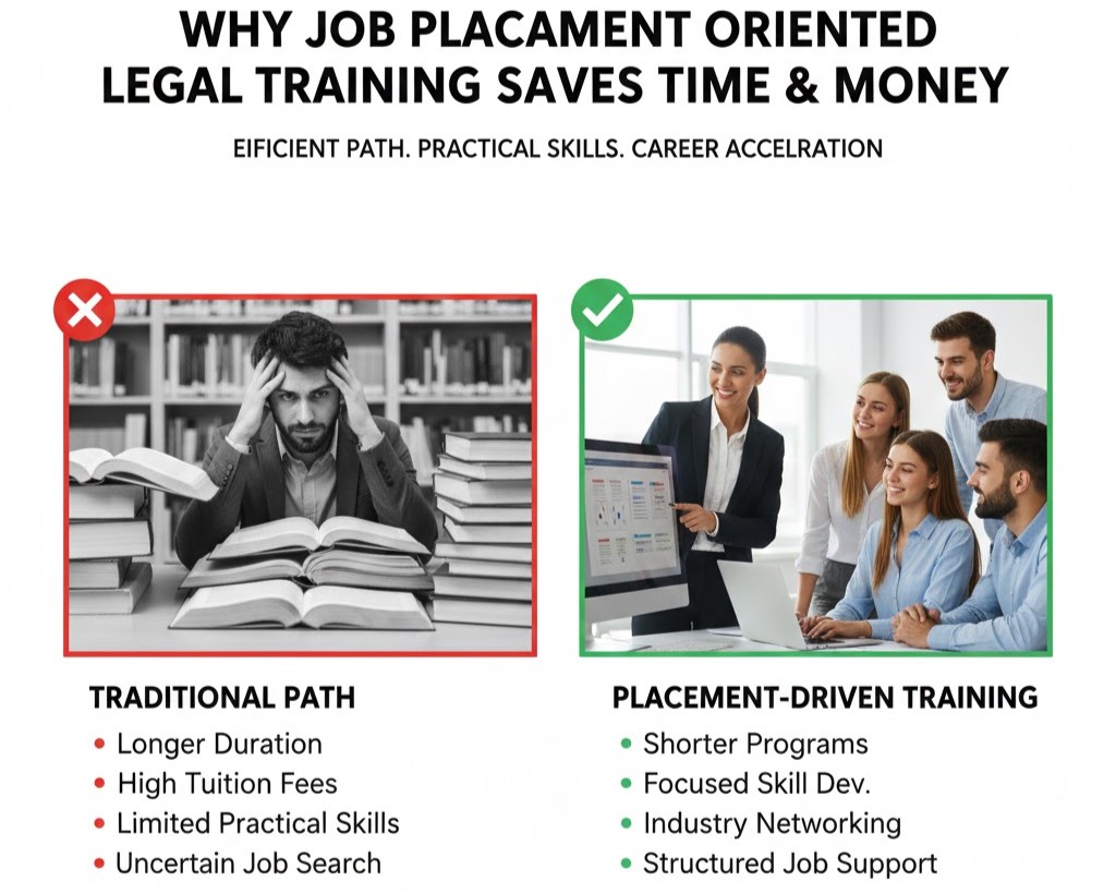 Why Job Placement Oriented Legal Training Saves Time & Money